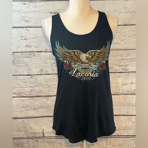 Laconia Motorcycle Week 2021 Tank Top Black-Large